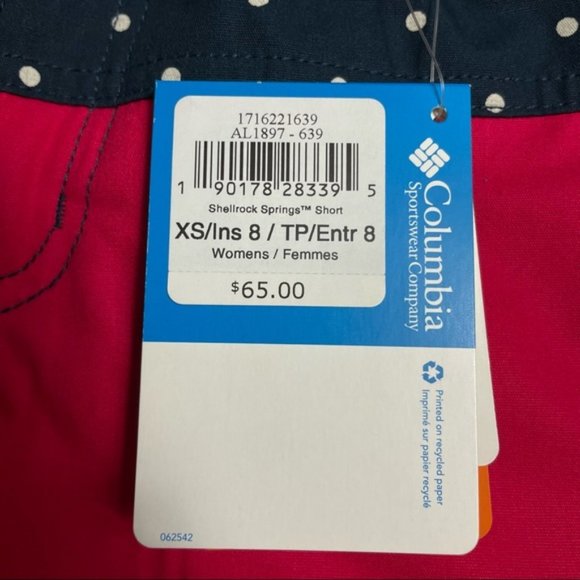 NWT Columbia Women’s 8” Shorts - Size XS - Picture 2 of 11